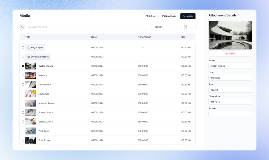 Adding a new site to Sitepins